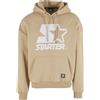 Starter Black Label Felpa con Cappuccio da Uomo, con Logo Oversize, con Cappuccio, da Uomo, Casual, con Logo Starter, Taglie dalla S alla XXL, Dustysand, S