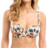 Sans Complexe Bain, Top per Costume da Bagno con Ferretto, Staycation, IRT Stampa Floreale in Avorio, 4C