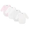 BABIDU | Set 4 Body Neonato Manica Lunga - 100% Cotone, Morbidi e Traspiranti - Body Unisex Bambino e Bambina, Ideale per i Giorni Più Freschi, Made in Europe