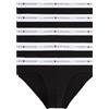 Tommy Hilfiger Slip Uomo Confezione da 5 Cotone Elasticizzato, Multicolore (Black/Black/Black/Black/Black), S