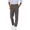 Amazon Essentials Pantaloni Eleganti da Completo Vestibilità Classica con Vita Elasticizzata e Senza Pince Uomo, Grigio Scuro, 36W / 28L
