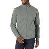 Amazon Essentials Felpa in Pile con Zip e Collo a Lupetto, Peso Medio, Vestibilità Classica Uomo, Grigio Medio Puntinato, S