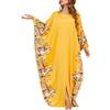 ODIZLI - Abaya musulmano da donna, vestito lungo con pendente, maniche a pipistrello, stile Dubai, caftano turco e africano