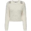 Only Onlsuri LS Bling Crop O-Neck Prm Knt Maglione Donna (Pacco da 1)
