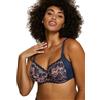 SANS COMPLEXE Capucine Reggiseno a Coppa Intera con Ferretto, Bleu Marine & Rose, 5D Donna