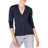 Amazon Essentials Felpa Cardigan Leggera Donna, Blu Marino, S