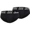 Levi's Boxer da Uomo con Logo Repeat (Confezione da 3), Nero, M