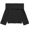 VERO MODA Vmaries LS Offshoulder Pullover BF Jersey, Nero, M da Donna, Nero, M