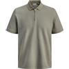 JACK & JONES Jjeaustin Zip Polo SS Noos Jjeaustin SS Noos - Polo con Zip Uomo (Pacco da 1)