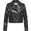 JdY Jdymoxy OTW Hab - Giacca da donna in finta pelle, Nero, M