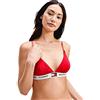 Tommy Hilfiger Reggiseno a Triangolo Donna Elasticizzato, Rosso (Tango Red), M