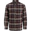 JACK & JONES Flannel Shirt LS Jjjames-Maglietta in Flanella, Delicioso, M Uomo