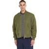 Tommy Hilfiger Uomo Giacca Bomber Authentic Bomber con Zip, Verde (Utility Olive), XS