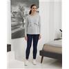 Prénatal Pantalone premaman blu con fascia alta in vita