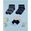 Prénatal Pack 3 calze corte bimbo blu fantasia