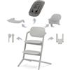 Cybex LEMO 4in1 Sedia evolutiva con sdraietta e accessori pappa - Suede Grey - CYBEX Gold