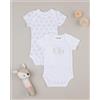 Prénatal Pack x2 body unisex manica corta
