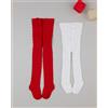 Prénatal Pack 2 collant rosso e bianco