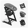 Stokke Pack seggiolone Tripp Trapp® Nero sedia + babyset + newborn set Antracite - personalizzabile - Stokke®