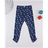 Prénatal Legging bambina blu stampa fiori allover