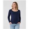 Prénatal T-shirt allattamento blu in jersey di cotone