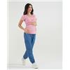 Prénatal T-shirt Allattamento con Incrocio a Portafoglio Rosa
