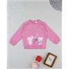 Prénatal Felpa bimba rosa stampata con frill
