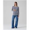 Prénatal T-shirt allattamento righe bianche/blu