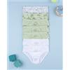Prénatal Pack 7 slip bimbo verde/bianco dinosauti