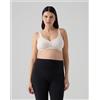 Prénatal Reggiseno gravidanza beige con fantasia allover bianca