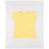 Prénatal T-shirt bambina gialla con ricamo fiore