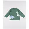 Prénatal T-shirt manica lunga bimbo verde con dinosauri