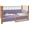italbaby Letto infinito naturale-bianco con tessile muslin lilla - italbaby