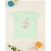 Prénatal T-shirt bimba verde chiaro stampata