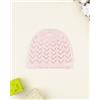 Prénatal Berretto neonata tricot rosa traforato