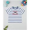 Prénatal T-shirt rigata bianco/blu "team league"