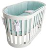 italbaby SET LETTO ALL-IN-ONE CON TESSILE PLUMETI AQUA - italbaby