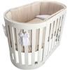 italbaby SET LETTO ALL-IN-ONE CON TESSILE PLUMETI SABBIA - italbaby