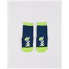 Prénatal Antiscivolo bimba blu navy con coniglietto e foglia