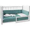 italbaby Letto infinito bianco con tessile muslin eucalipto - italbaby