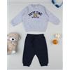 Prénatal Completo jogging bimbo grigio/blu orsetto