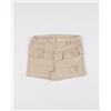 Prénatal Shorts bimba denim beige con volant e ricamo conchiglia