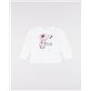 Prénatal T-shirt a maniche lunghe bianco da bimba "sweet love"
