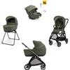 Inglesina Electa System Quattro - Loft Green con telaio Iron e seggiolino auto Darwin Infant Recline EVO - Inglesina