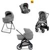 Inglesina Aptica system quattro - crystal grey con telaio litio e seggiolino auto darwin infant - inglesina