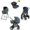 Inglesina Aptica XT System Quattro - Himalaya Blue con telaio Black e seggiolino auto Darwin Infant Recline EVO - Inglesina