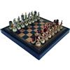Italfama Set Di Scacchi 3 In 1 Roman Vs Greco In Similpelle Con Scatola