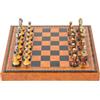 Italfama Set Di Scacchi, Dama E Backgammon In Metallo E Legno 3 In 1 Con Portaoggetti