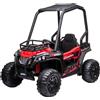 HOMCOM Macchina Elettrica per Bambini 12V, Velocità 3-6km/h, Quad Elettrico Mini