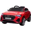 HOMCOM Macchina Elettrica per Bambini 12V Audi E-tron con Doppio Motore, Telecom
